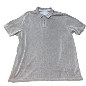 Tommy Bahama Polo Shirt Mens Extra Large Gray Tencel Casual Outdoor Marlin Logo